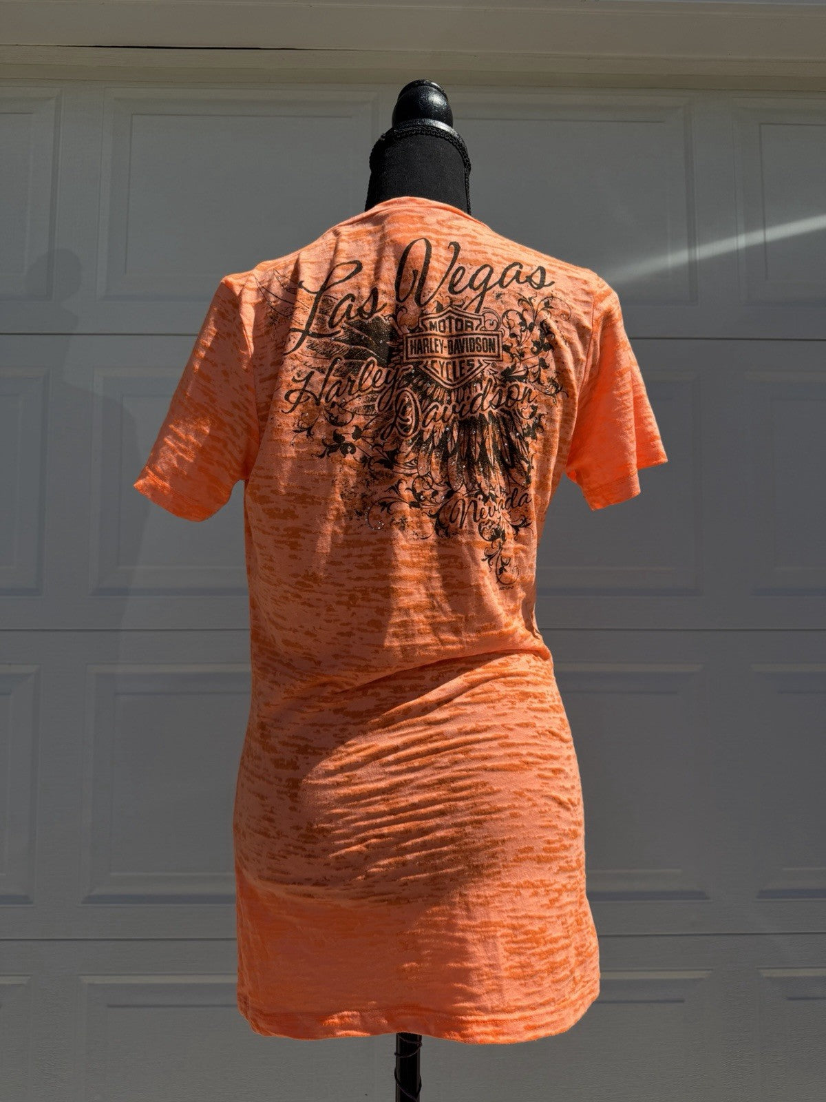 Harley Davidson Las Vegas Y2K Women’s XL Bedazzled Shirt