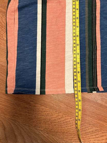 90’s Guess Jeans USA Multicolored Vertical Striped Tee Medium Vtg