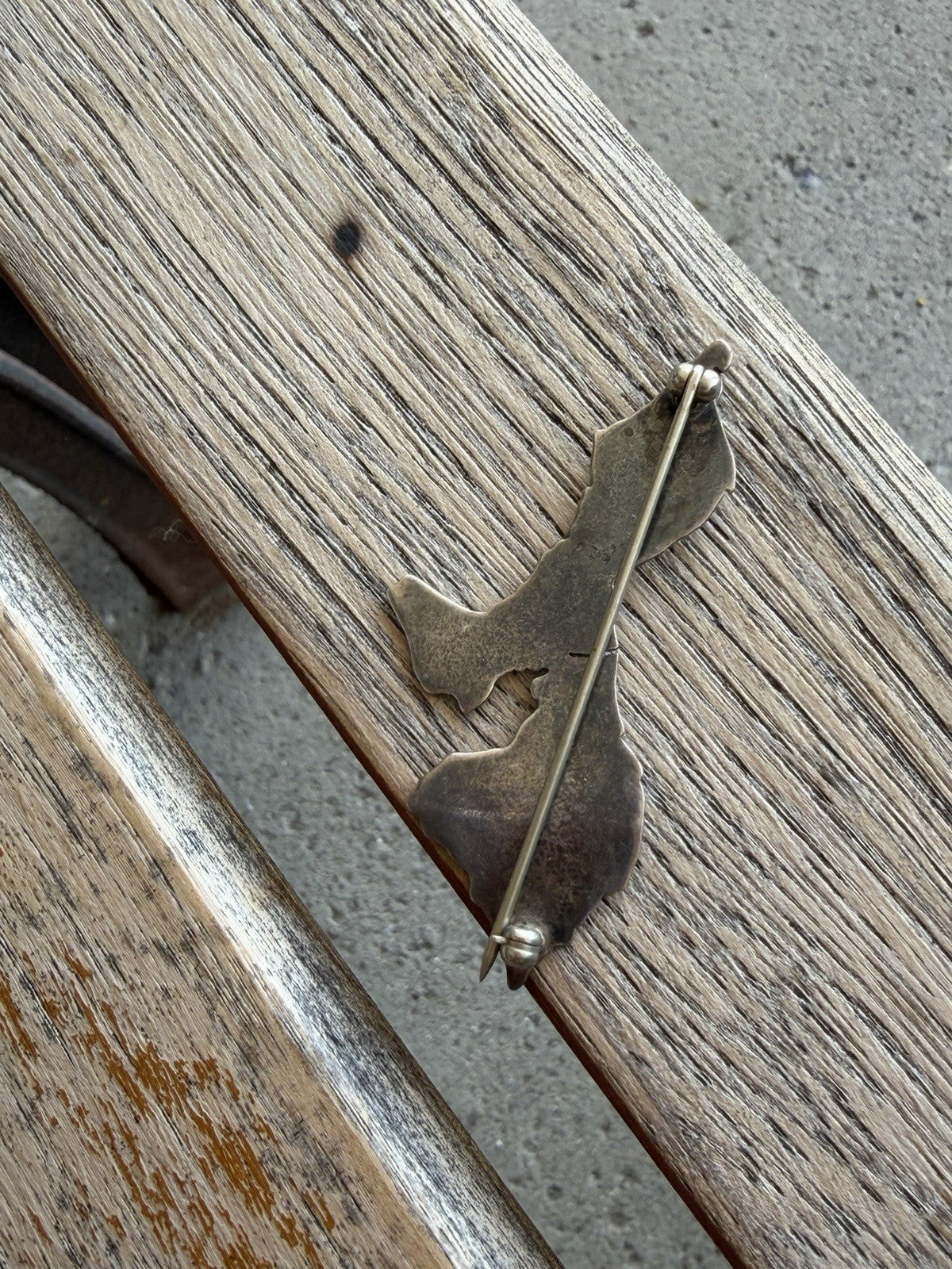 Stealing Silver Mozambique Broach With Garnet Stone