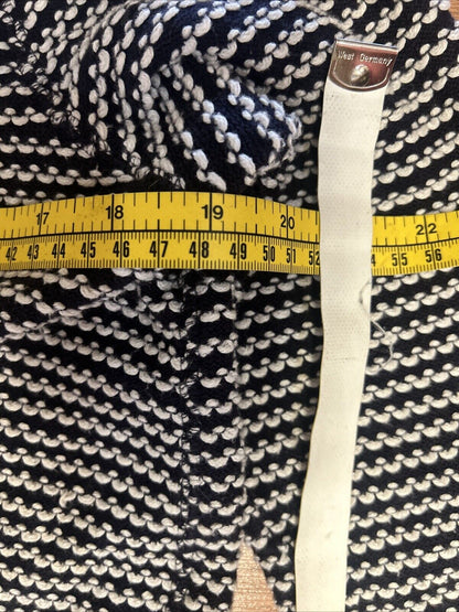 Lands End Baumwolle Blend Navy White Cardigan Small Petite