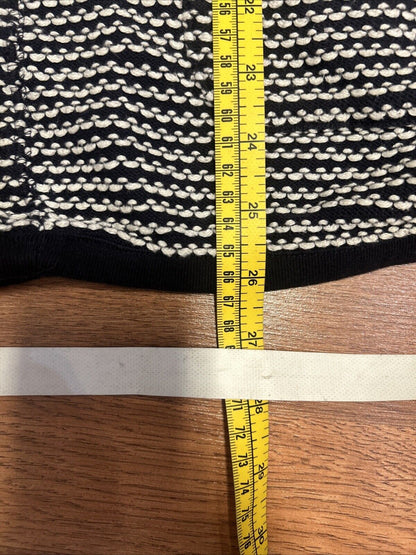 Lands End Baumwolle Blend Navy White Cardigan Small Petite