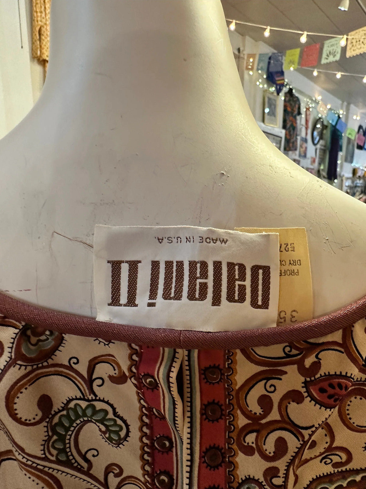 1970's Dalani II Bandana Inspired Dress