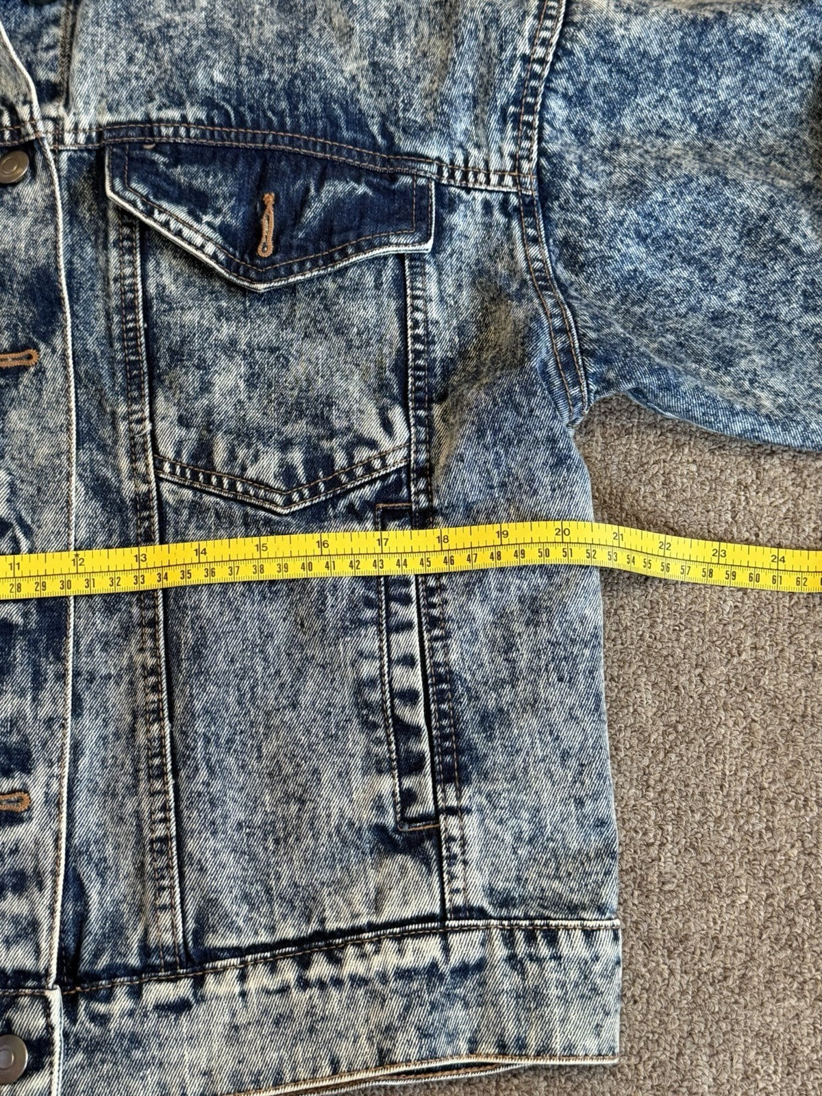 Rolling Stones Vintage Remake Stonewashed Denim Blue Jean Jacket  Tag M