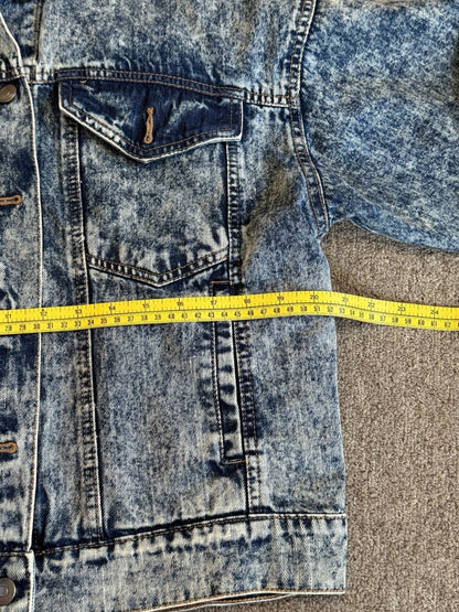 Rolling Stones Vintage Remake Stonewashed Denim Blue Jean Jacket  Tag M