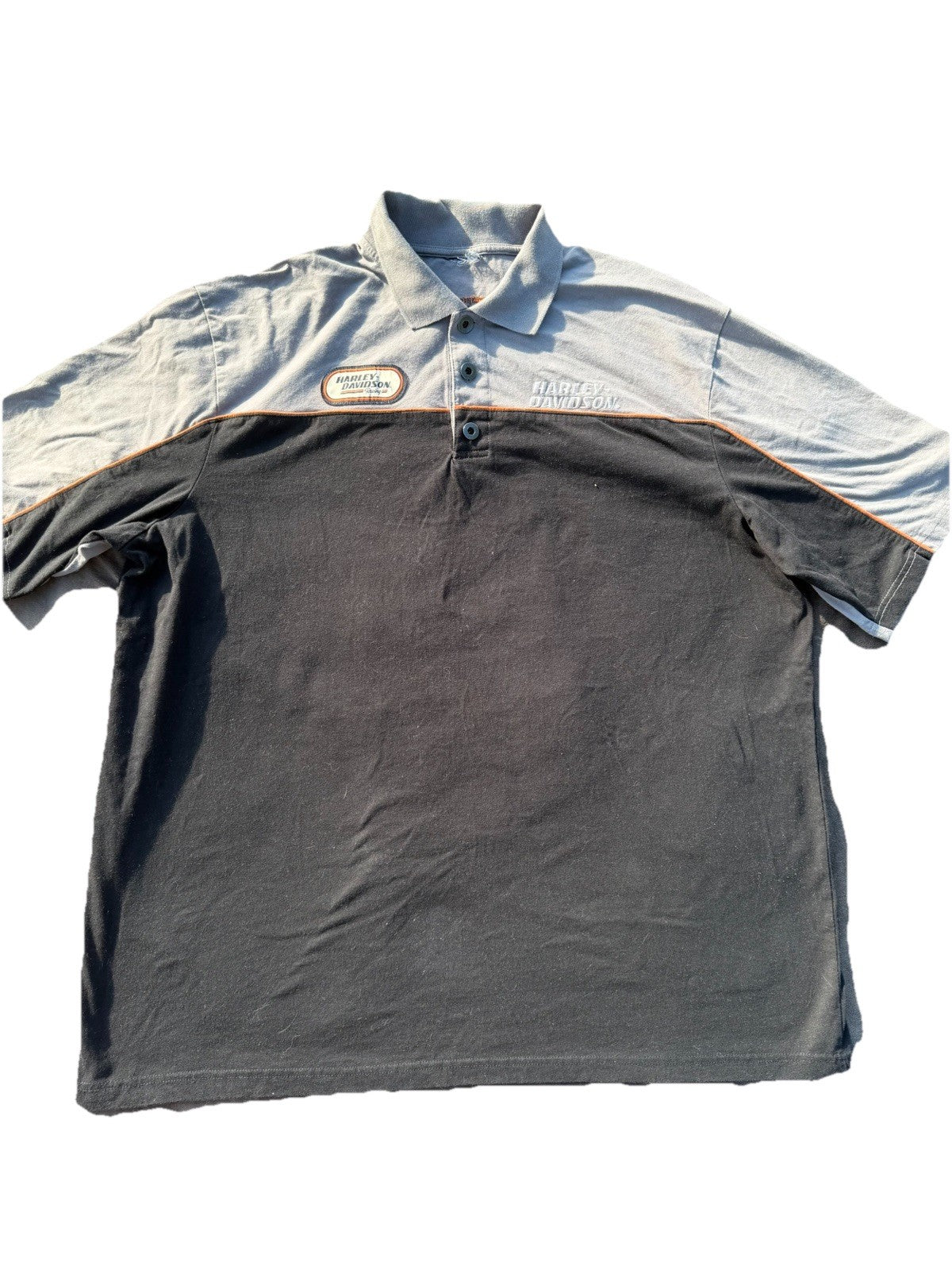 Harley Davidson Racing Collared Tee Unsized