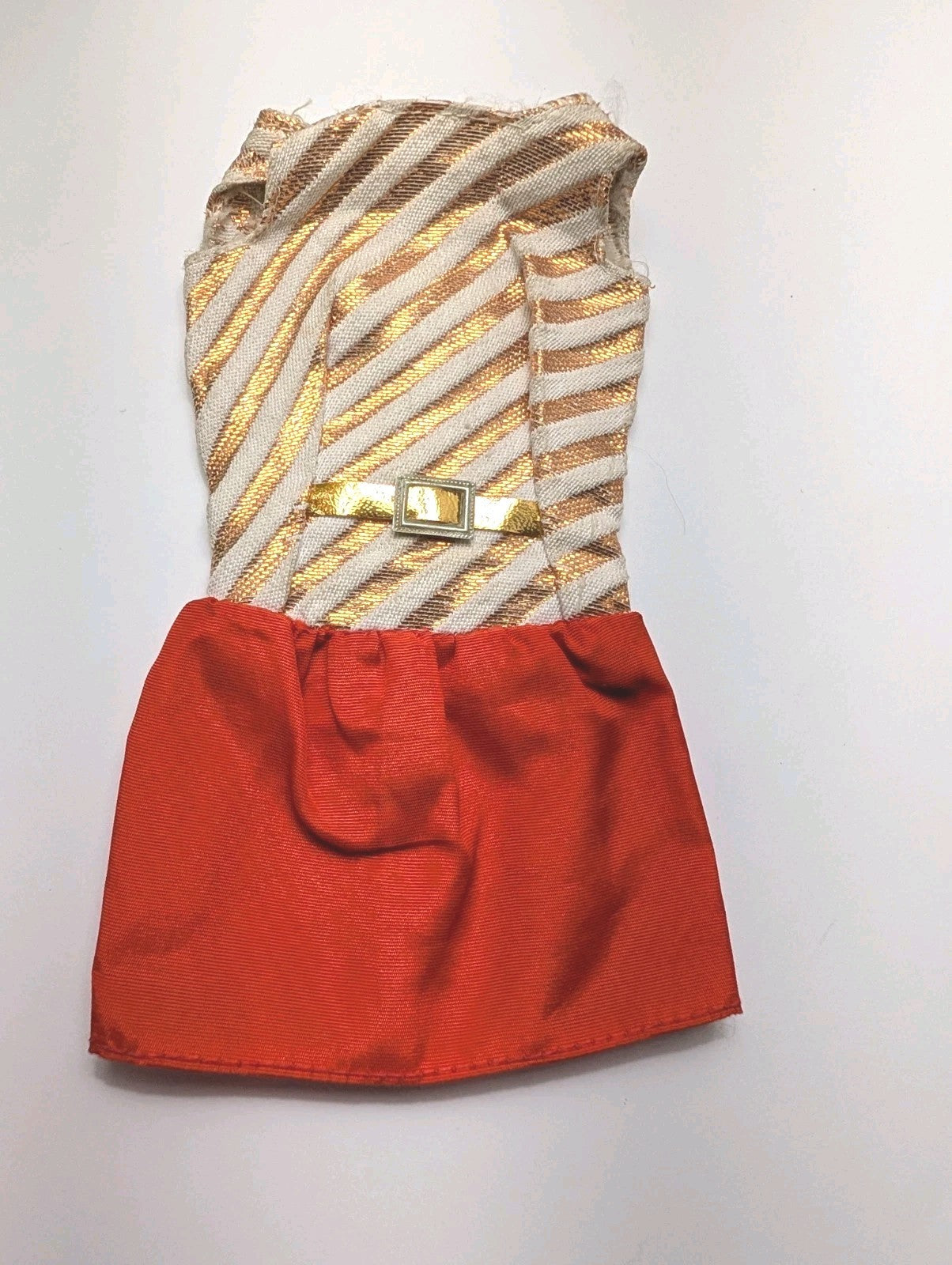 Vtg 1968 VHTF Barbie Pak Holiday Dance Top Variation & Red Skirt TLC AS IS 