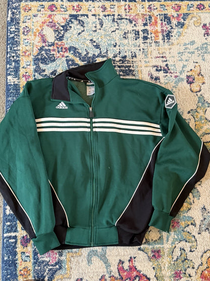 Vtg 90s Rare ADIDAS Soccer Mens Full Zip Track Jacket Small
