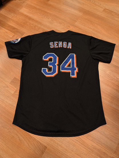 Kodai Senga Authentic New York Mets Nike Black Jersey SIZE XXL As Is 