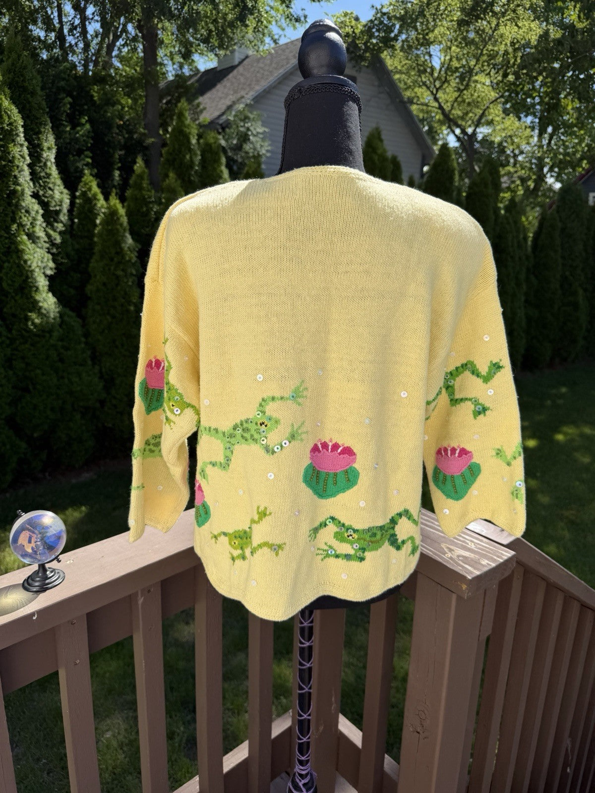 Frog And Lily Pad Design Options By Philip And Jane Gordon Sweater Sz M