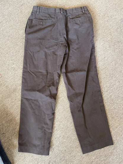 Murano Men's Dress Pants Ultimate Modern Comfort Straight Brown Size 32 x 30