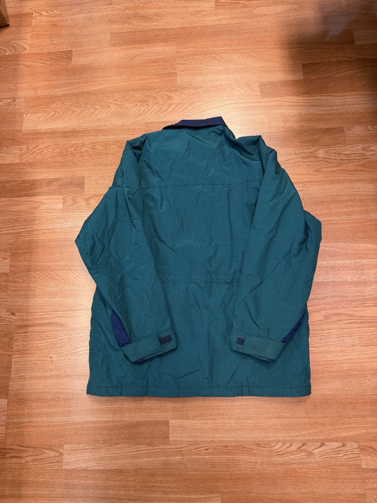 Vintage LL BEAN Mens Tall XL Hunter Green Plaid Flannel Bomber Jacket Zip