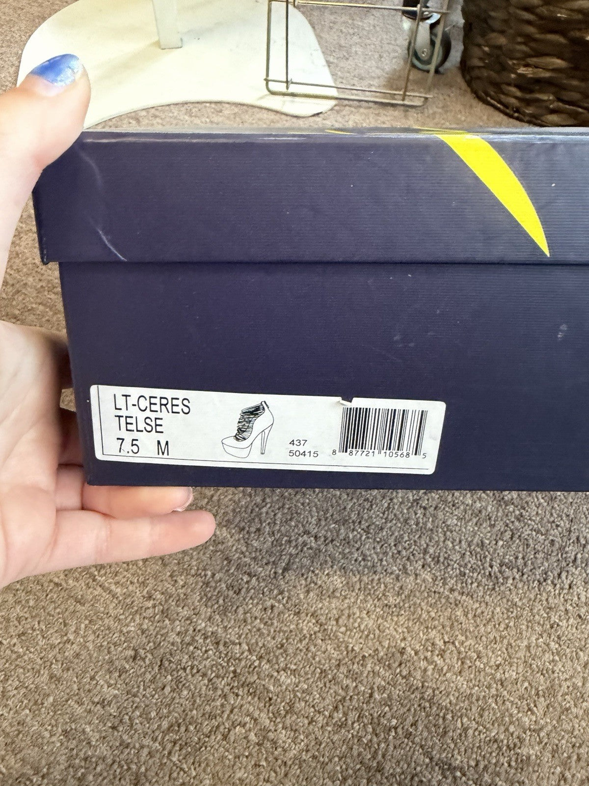 AS IS London Trash Womens Ceres Platform Heels Stiletto Teal Size 7.5