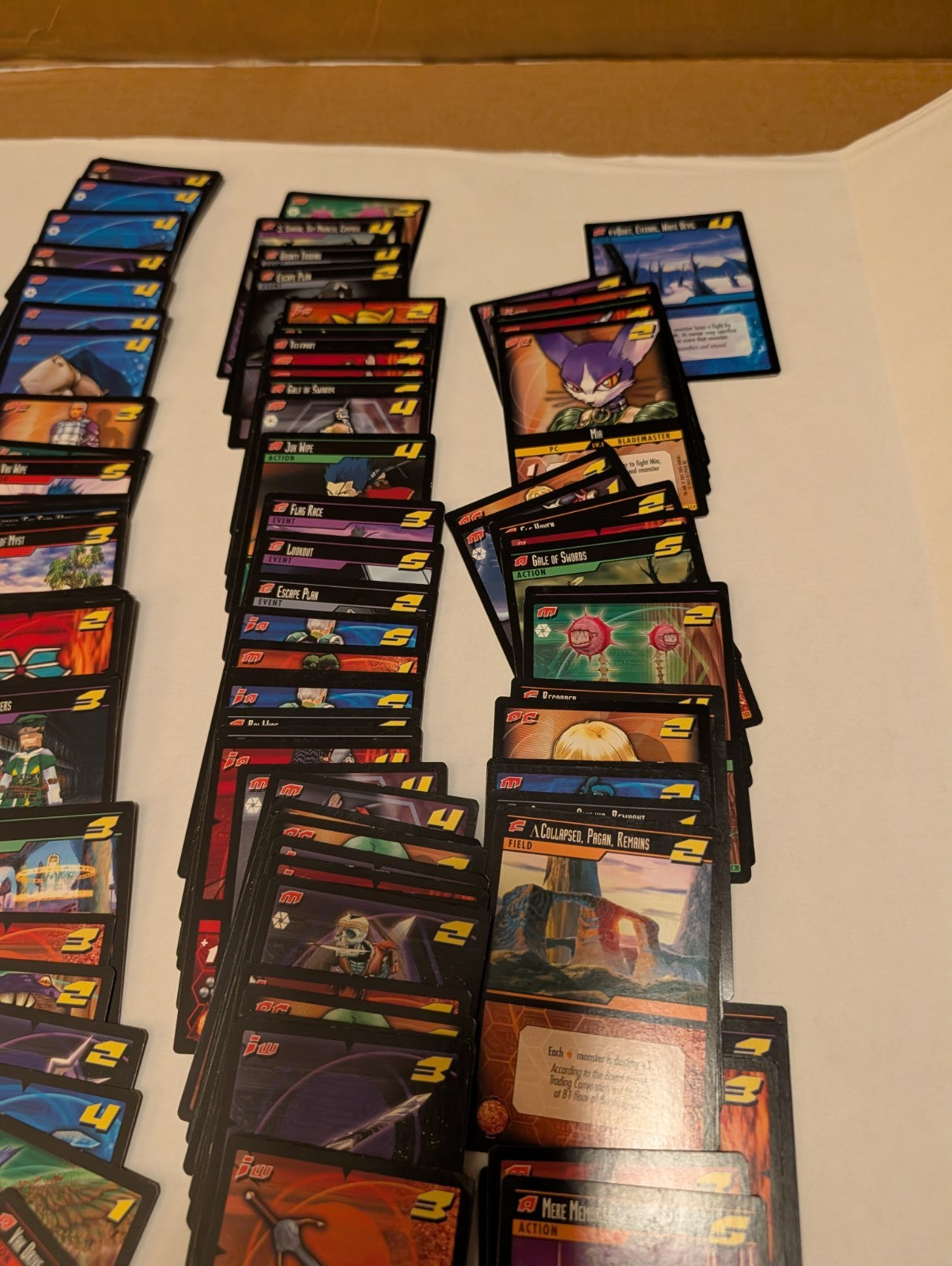 Dot Hack Enemy TCG Card Game LOT Of 260 + Cards (No Holo Foils) (Lot #2) 
