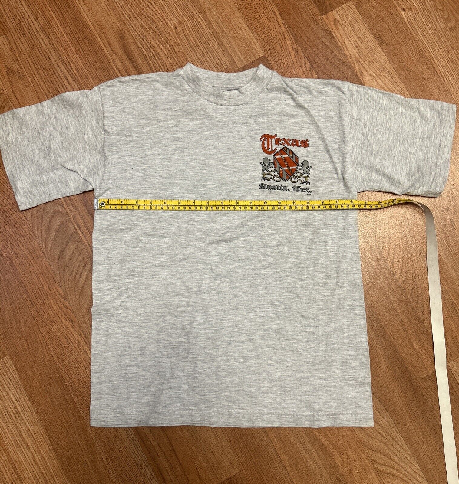 Texas Longhorns Short Sleeve Shirt Men's Gray DEADSTOCK Vintage Small