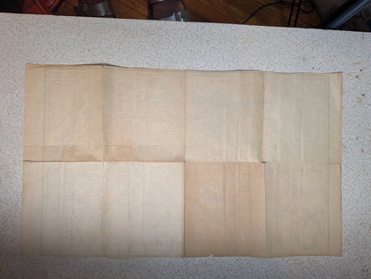 Rand McNally 1920s Electoral Votes Map Broadside Advertising Antique Voting 