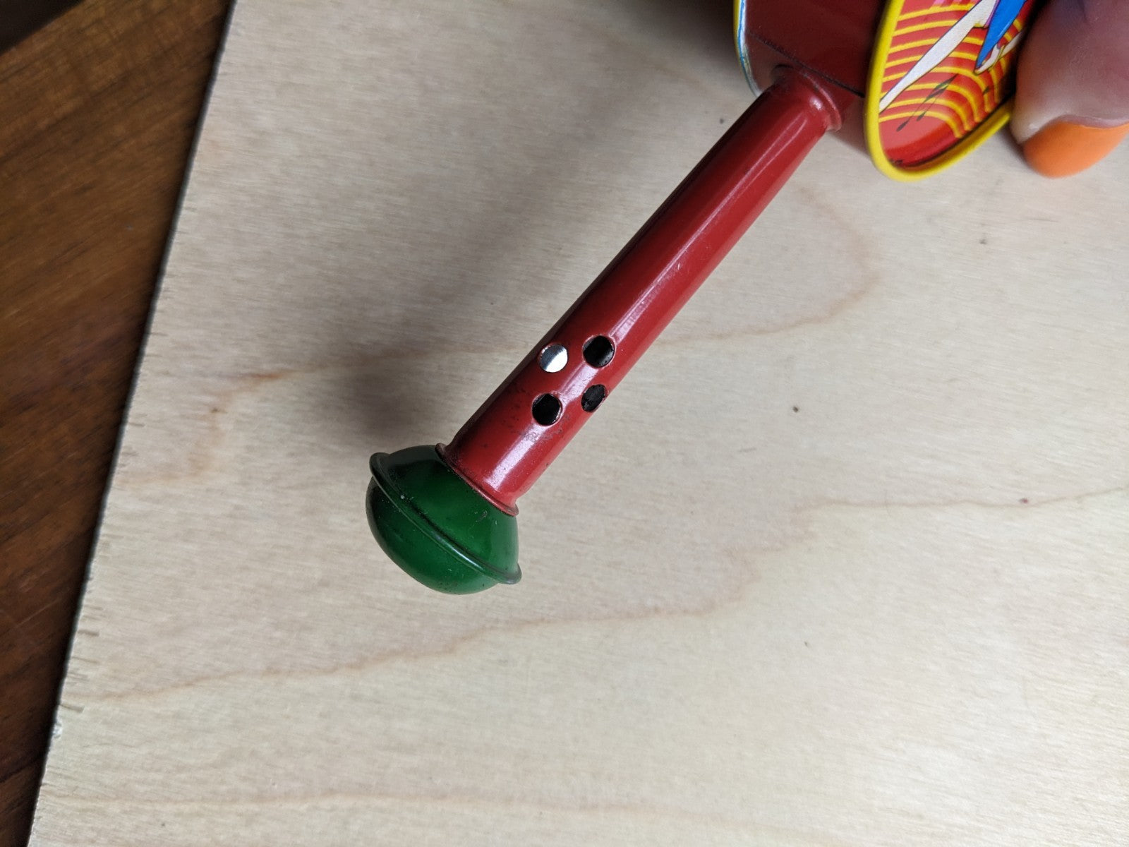 Antique Vtg Betty Boop Japan Collector Tin Litho Whistle Rattle Noisemaker RARE