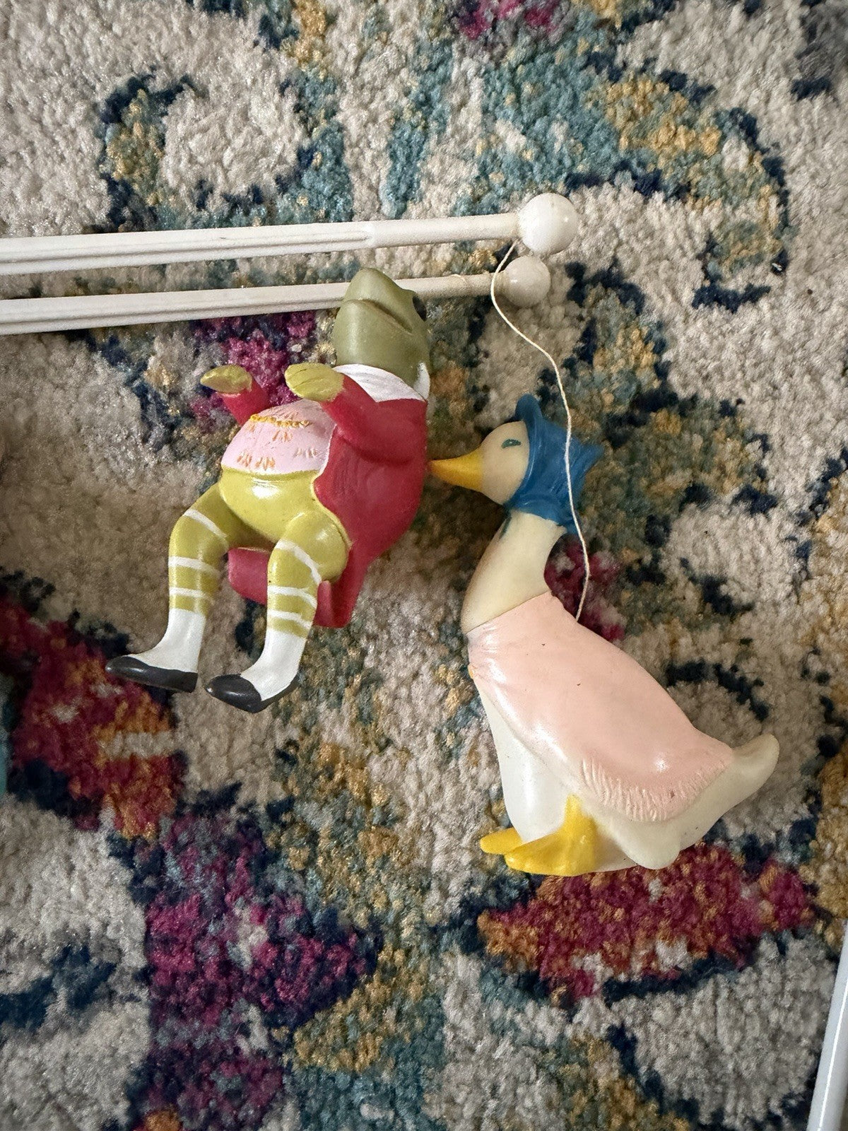 WORKING Vintage 1978 Peter Rabbit Beatrix Potter Crib Mobile Musical Nursery