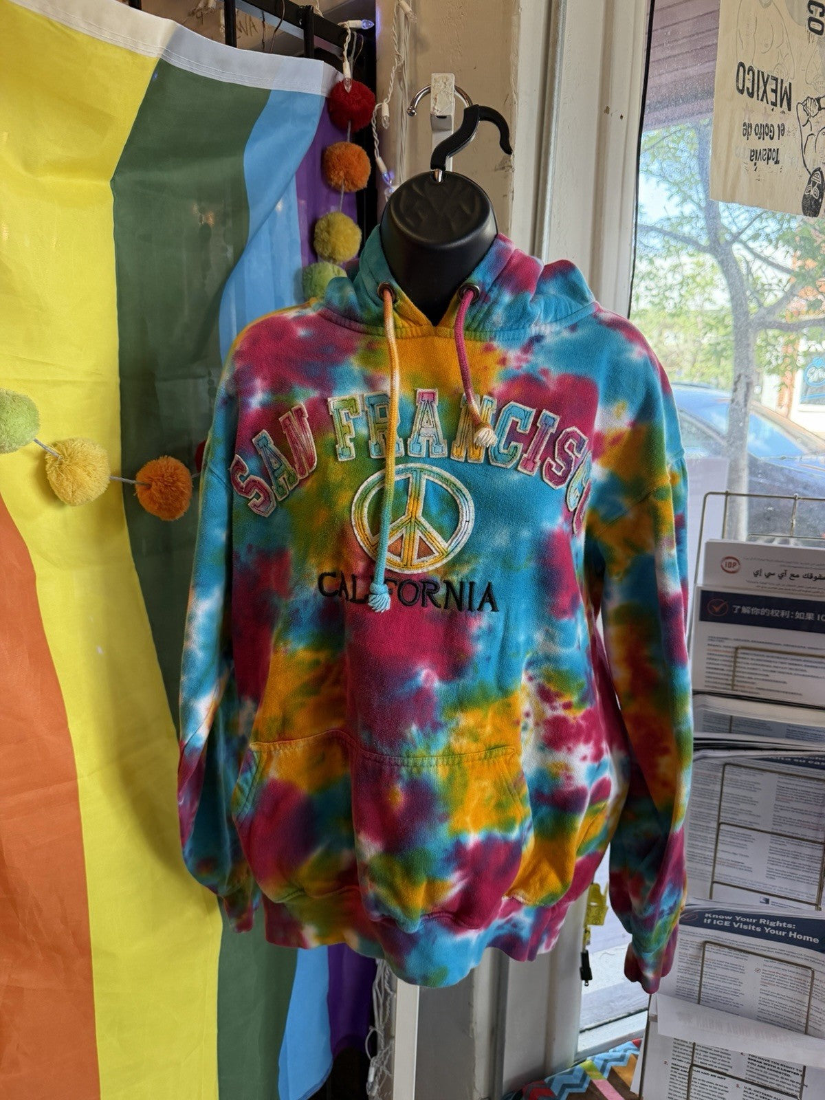 San Francisco tie dye sweatshirt size medium- See Measurements
