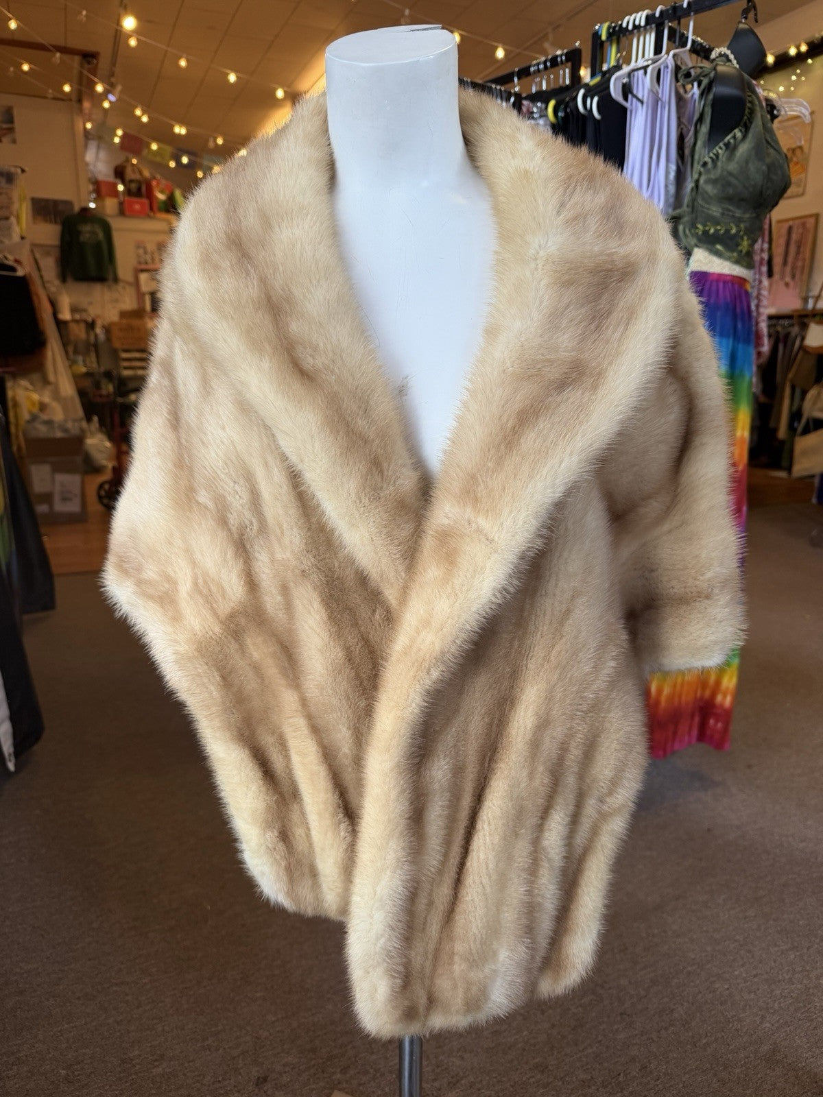 Vintage Mink Shrug Lazarus Columbus 