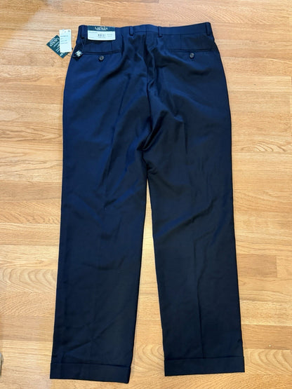 Ralph Lauren Slim Fit Blue Stretch Dress Pants Men's Size 34W x 32L NEW