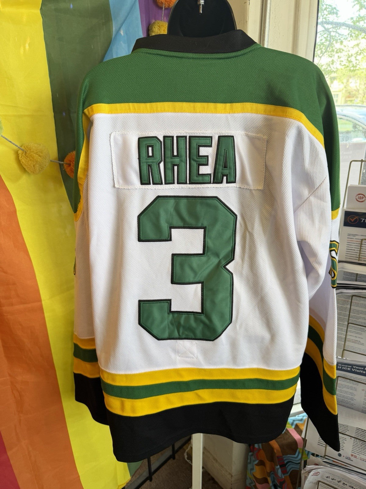St. John's Shamrocks #03 Rhea Hockey Jersey - Men's Size XL