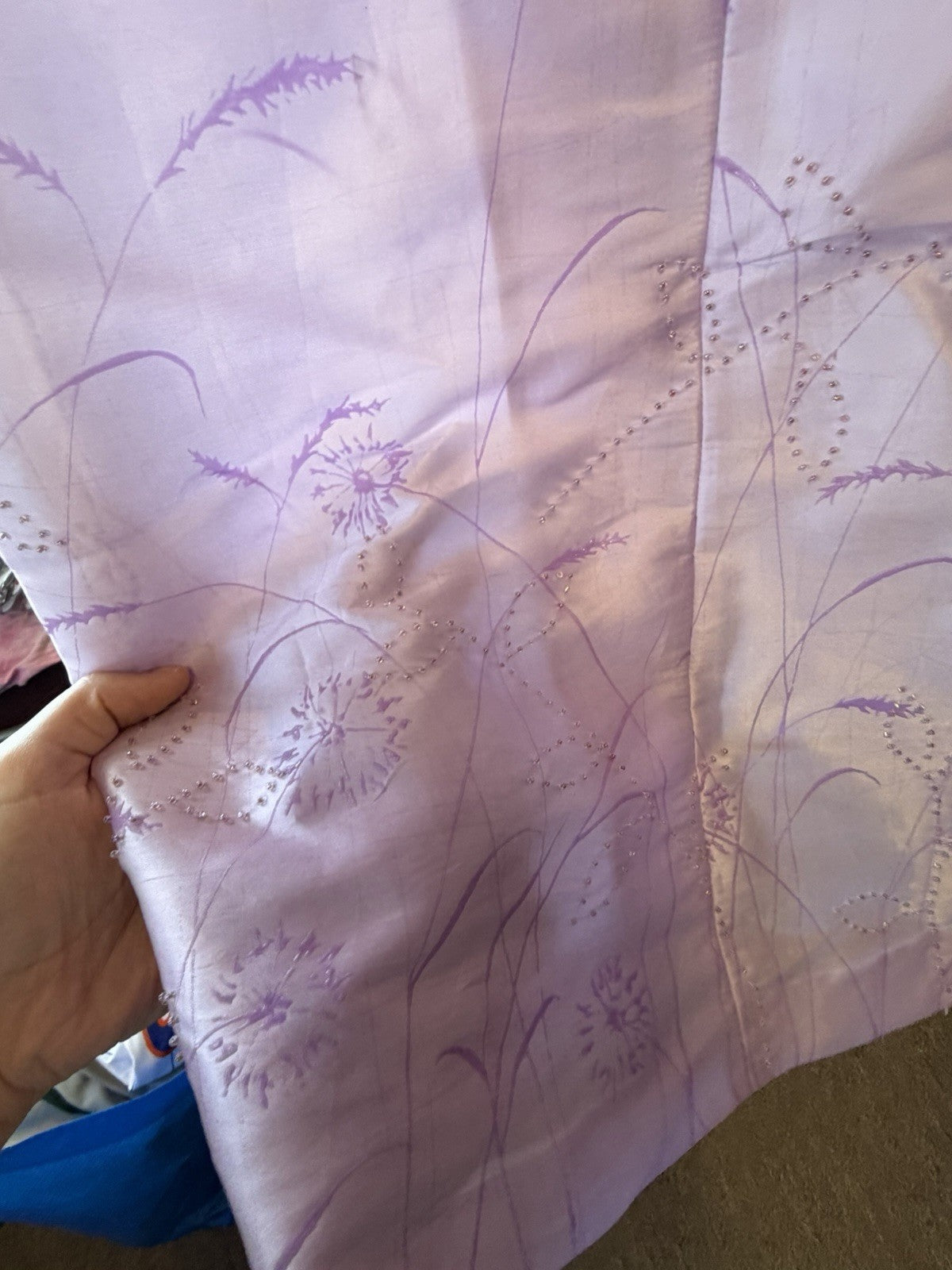 Vintage 80s Silkx Silk Dress Size Medium Lavender 