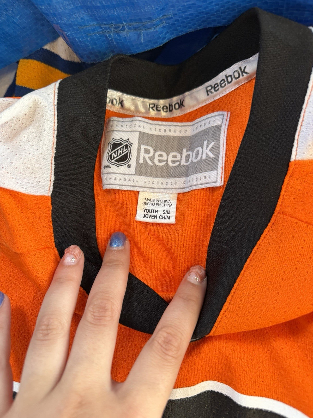 Reebok Philadelphia Flyers youth hockey jersey  - Sz YOUTH S/M