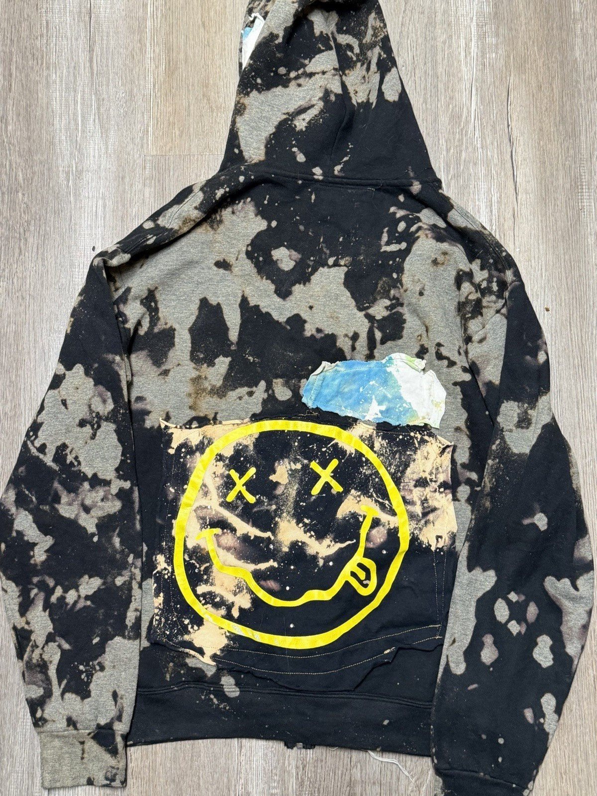 Cowboys And Angels Customized Nirvana Festival wear Sweatshirt As Is Upcycled