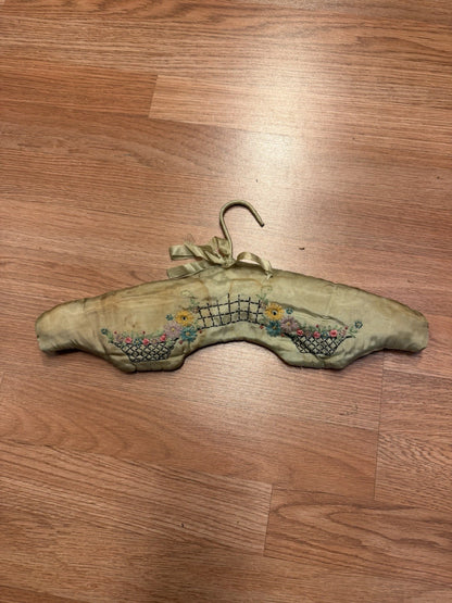 Early 1900s Antique Embroidered Coat Hanger