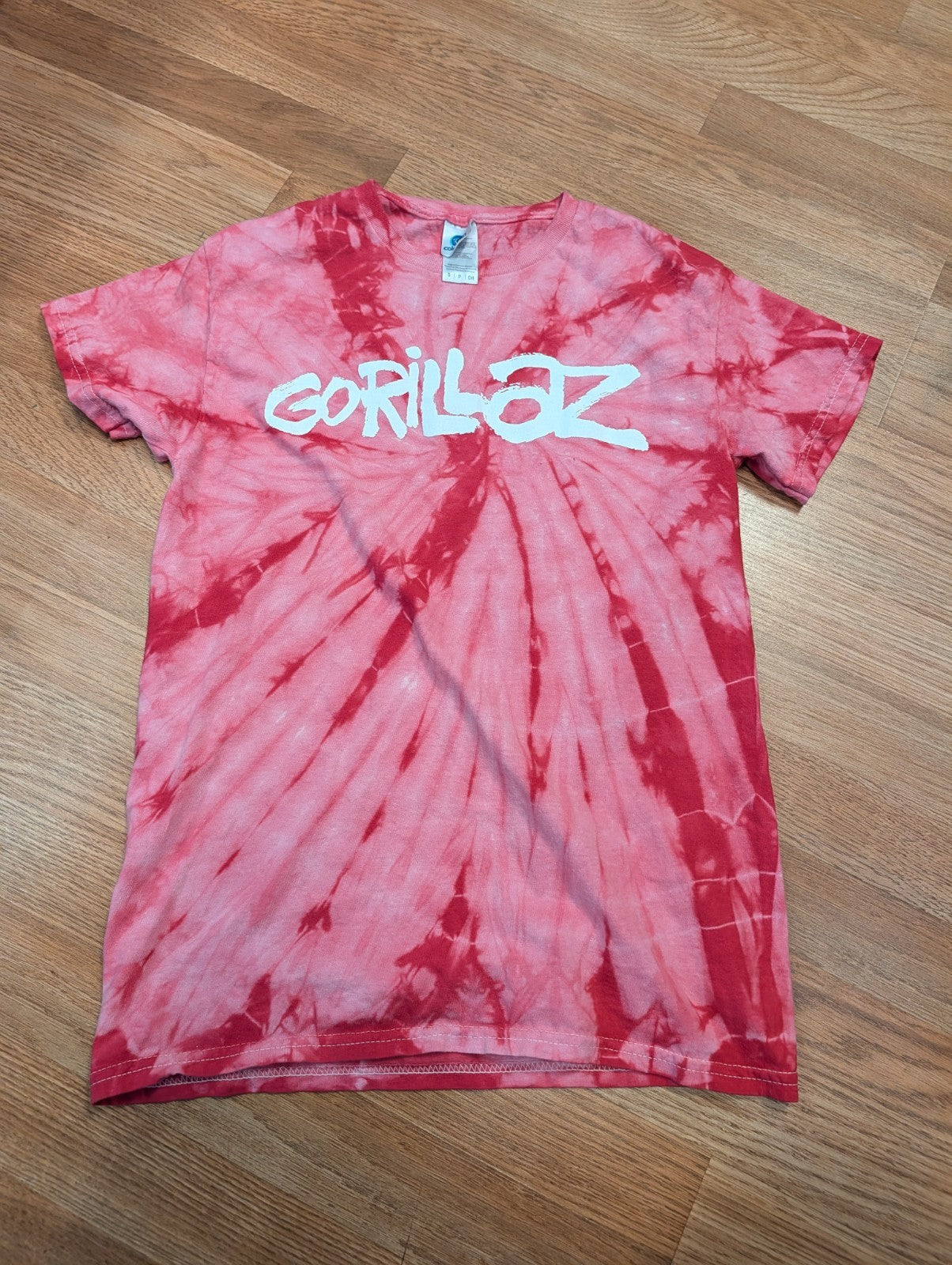Official Gorillaz Pink Tye Dye Merch T Shirt Small 