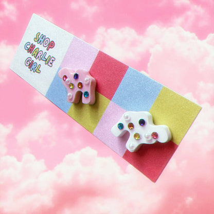 Animal Cracker Acrylic Stud Earrings