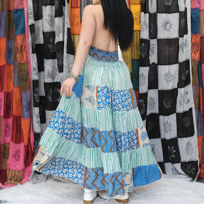 Flowy Tiered Maxi Boho Summer Dress