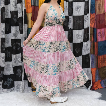 Flowy Tiered Maxi Boho Summer Dress