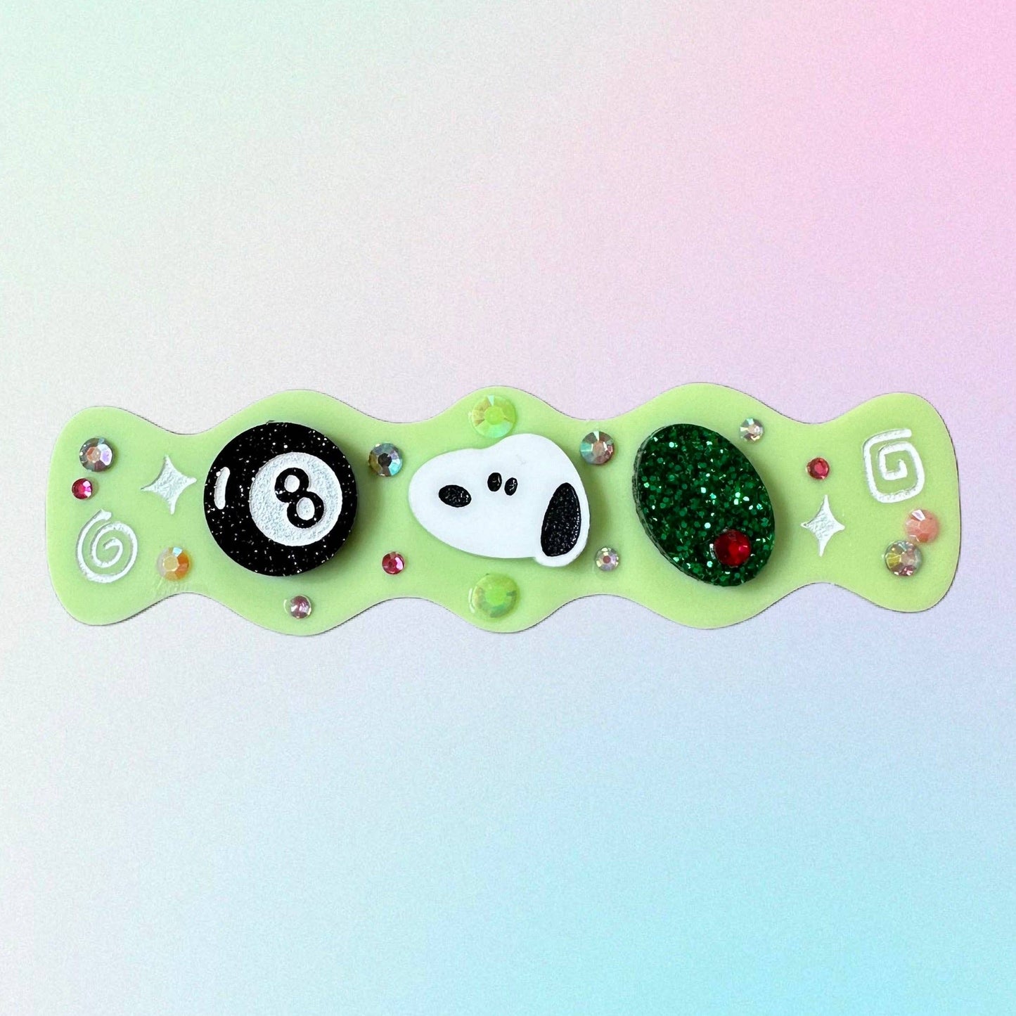 Snoopy Collage Acrylic Hair Clip