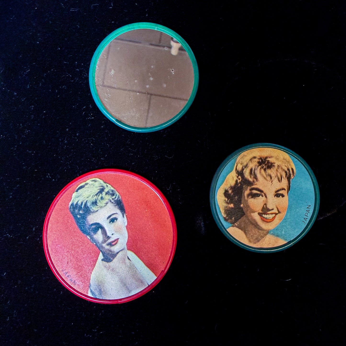 Vintage Japanese Pocket Mirrors Collection (Choose Your Style)