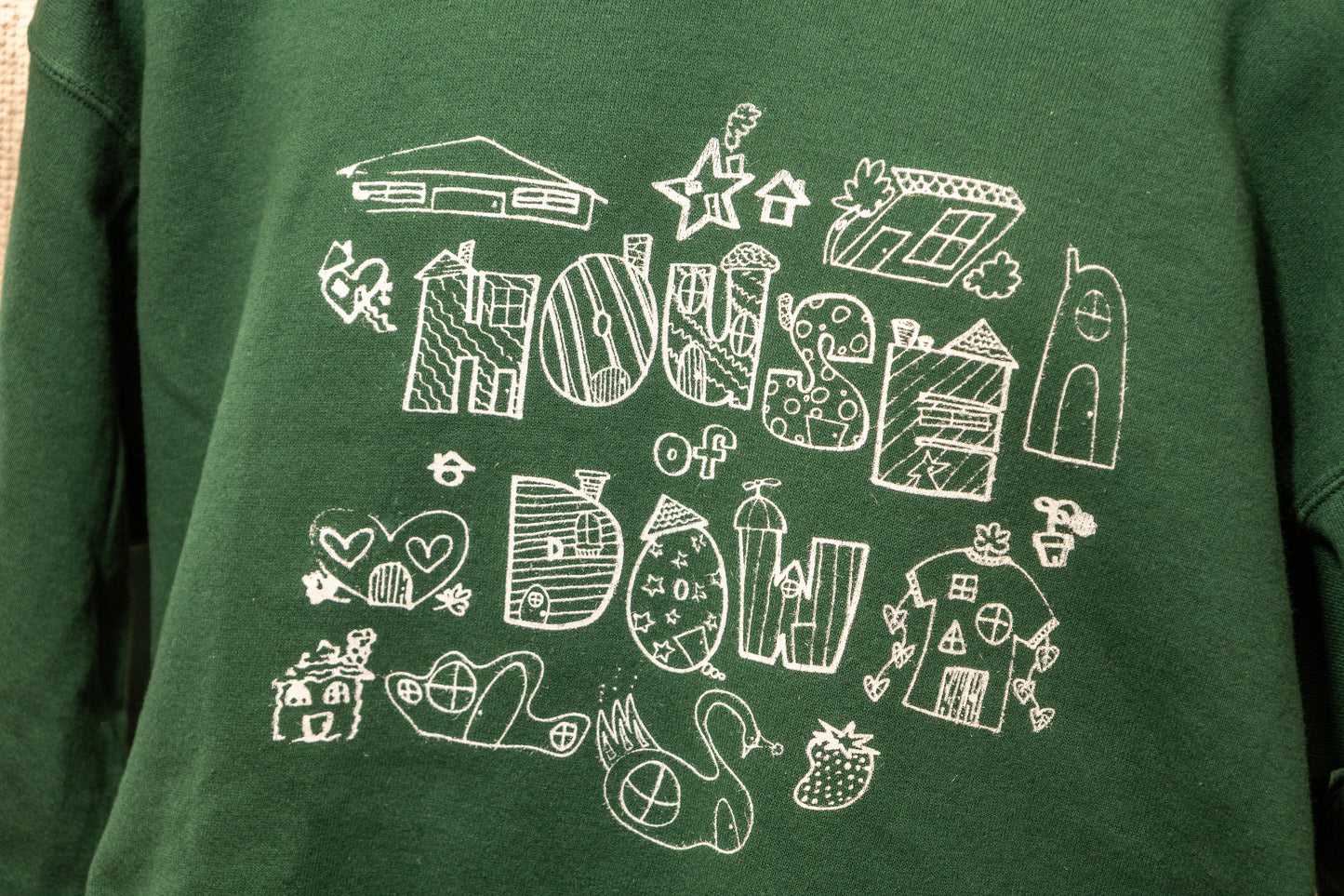 Stu’s House x House of Dow Collaboration Sweatshirt – Green or Red