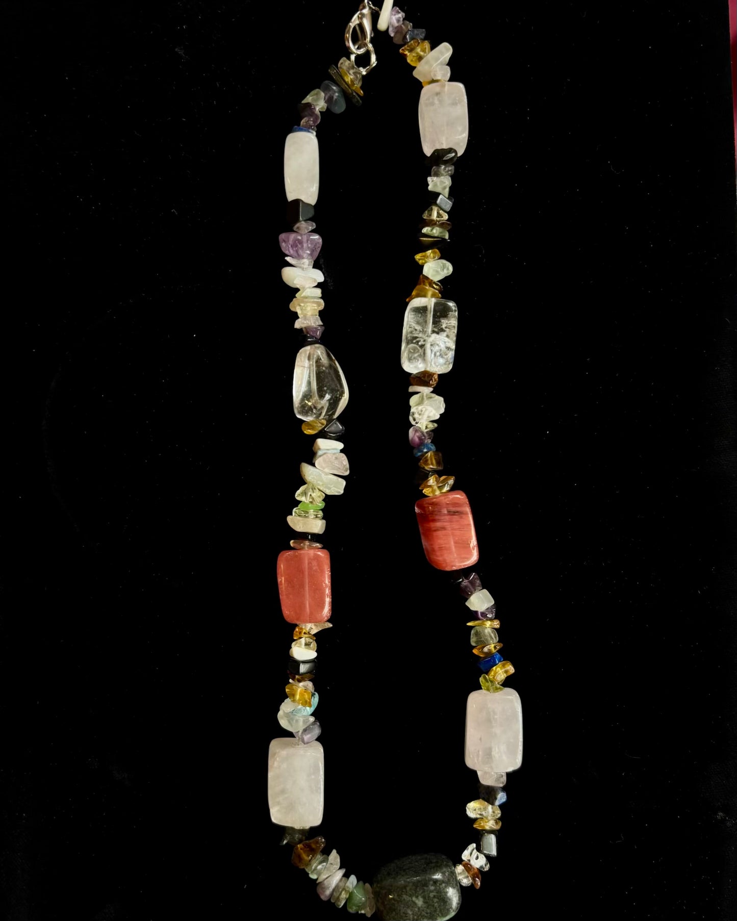 “Earthlight” Mixed Stone Statement Necklace