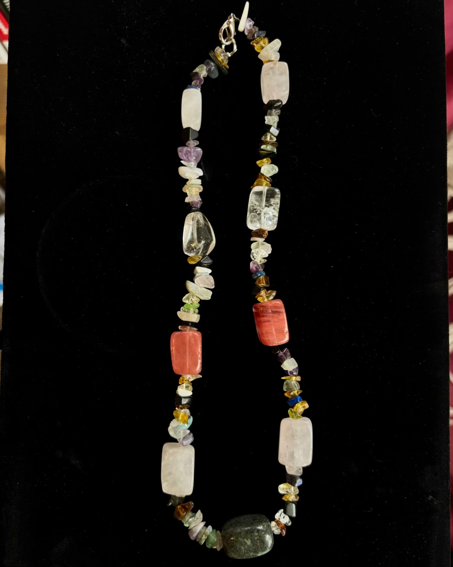 “Earthlight” Mixed Stone Statement Necklace