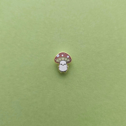 Mushroom Folk enamel mini pin