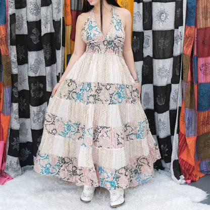 Flowy Tiered Maxi Boho Summer Dress