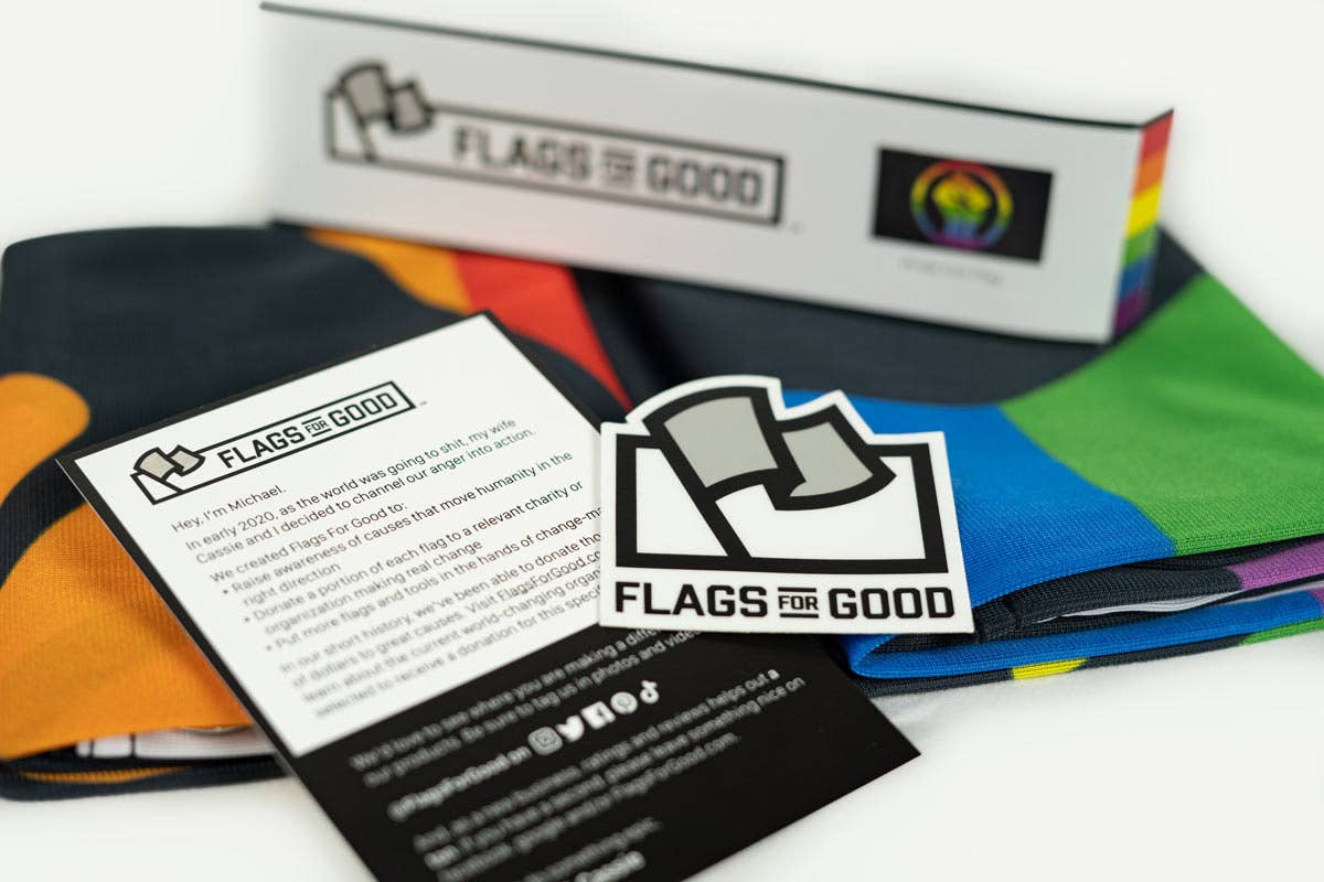 Black Lives Matter Pride Fist Flag