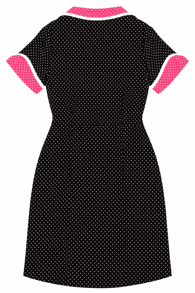 Sourpuss Peggy Sue Retro 1950s Diner Style Dress Polka Dots Dress