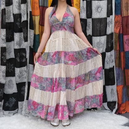 Flowy Tiered Maxi Boho Summer Dress