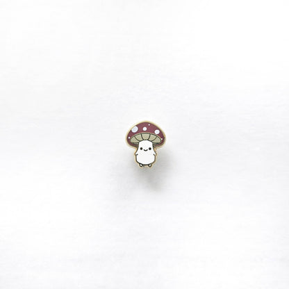 Mushroom Folk enamel mini pin