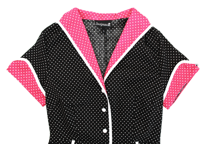 Sourpuss Peggy Sue Retro 1950s Diner Style Dress Polka Dots Dress