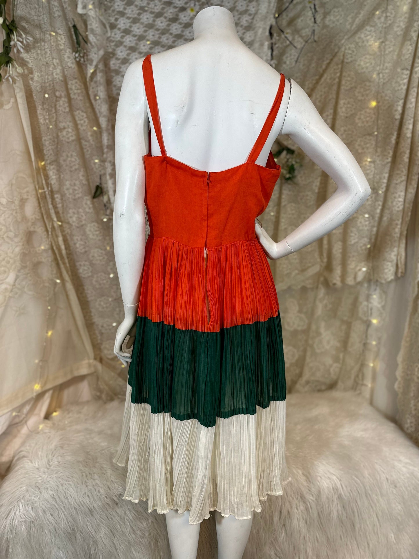 Lilly Diamond of California Tricolor Dress as is Large