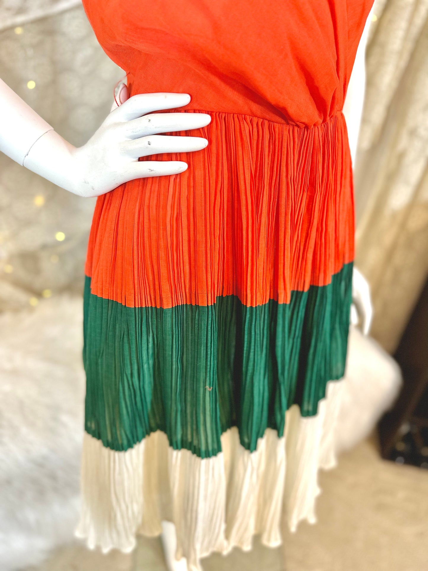 Lilly Diamond of California Tricolor Dress as is Large
