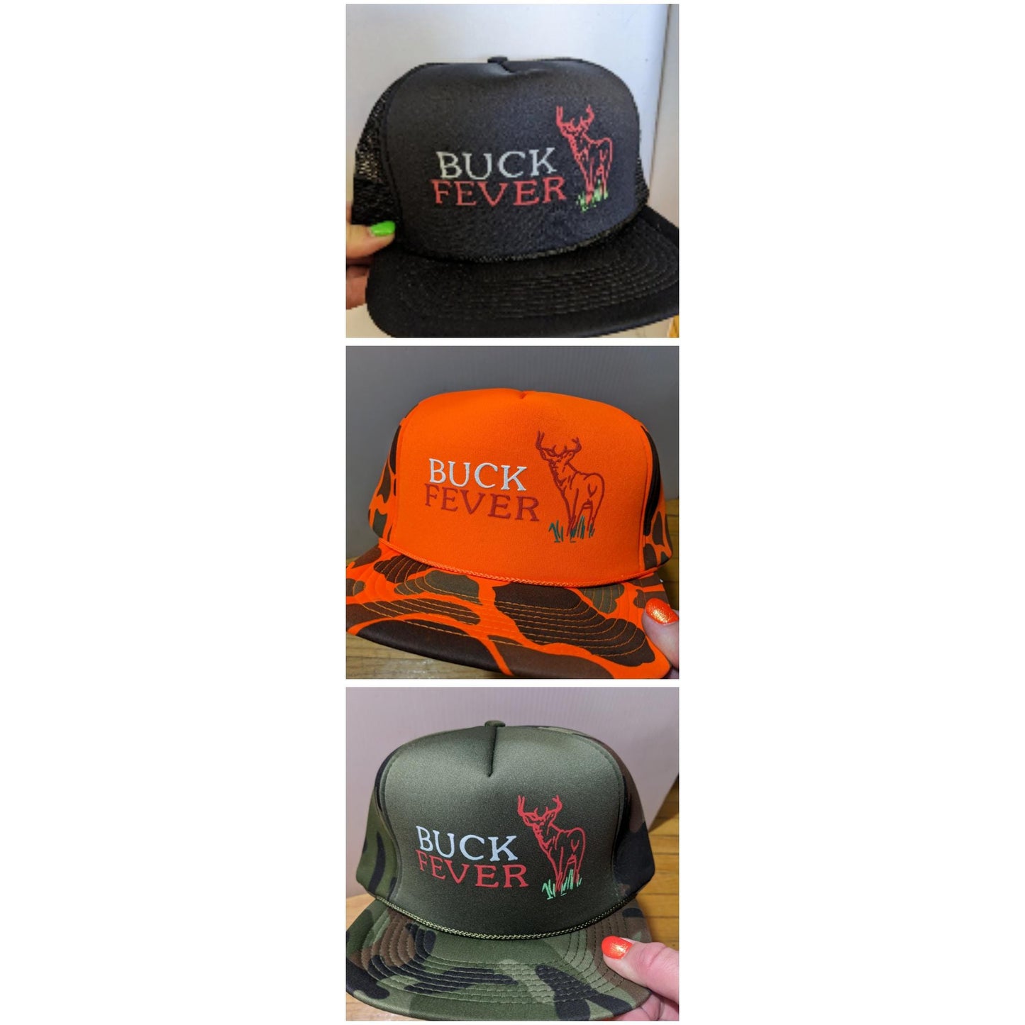 Dad cap vintage trucker hat deadstock novelty Deer Buck Hunter