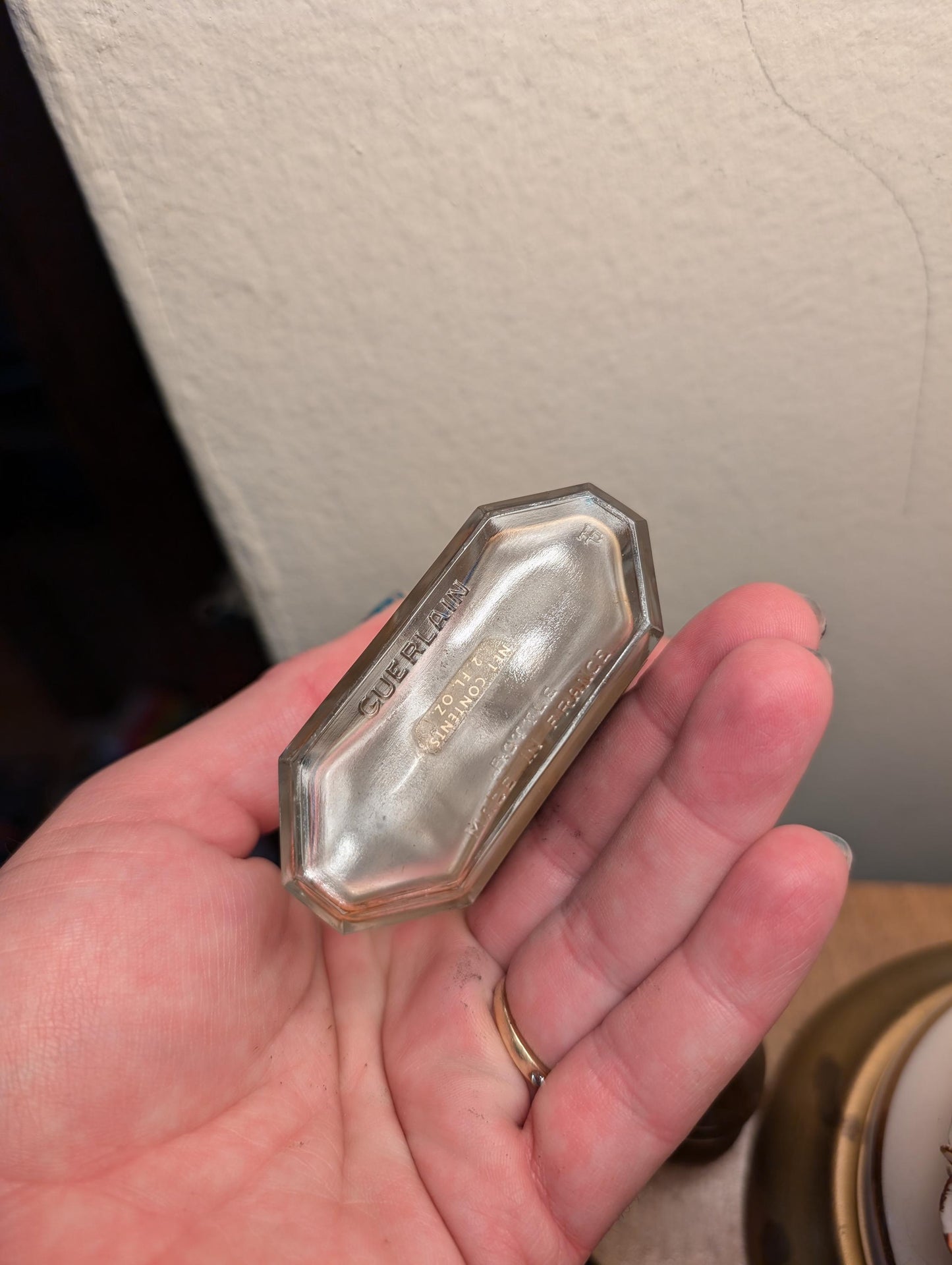 Baccarat Cristal Bottle Perfume from Guerlain, circa 1900 Paris France w label