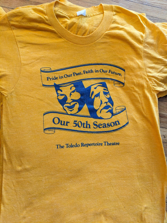 Vintage 1980s Deadstock Toledo Repertoire Theatre 50th Anniversary Shirts – XS & XXS